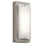 Vego Wall Light - Brushed Nickel / White