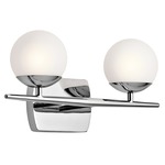 Jasper Bathroom Vanity Light - Chrome / Satin Etched