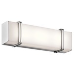 Impello Bathroom Vanity Light - Chrome / Satin Etched