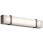 Impello Bathroom Vanity Light - Olde Bronze / Satin Etched