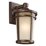 Atwood Outdoor Wall Light - Brown Stone / Light Umber