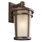 Atwood Outdoor Wall Light - Brown Stone / Light Umber