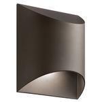 Wesley Outdoor Wall Sconce - Textured Architectural Bronze / Clear Etched