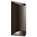 Wesley Outdoor Wall Sconce - Textured Architectural Bronze / Clear Etched