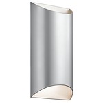 Wesley Outdoor Wall Sconce - Platinum / Clear Etched