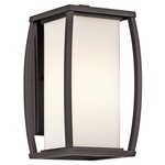 Bowen 1 Light Outdoor Wall Light - Architectural Bronze / Satin Etched
