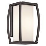 Bowen 1 Light Outdoor Wall Light - Architectural Bronze / Satin Etched