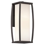 Bowen 2 Light Outdoor Wall Light - Architectural Bronze / Satin Etched