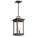 South Hope Outdoor Pendant - Rubbed Bronze / Satin Etched