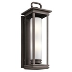 South Hope Outdoor Wall Sconce - Rubbed Bronze / Satin Etched