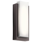 Dahlia Outdoor Wall Sconce - Architectural Bronze / White