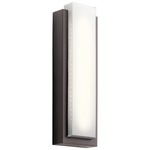Dahlia Outdoor Wall Sconce - Architectural Bronze / White