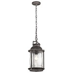 Ashland Bay Outdoor Pendant - Weathered Zinc / Clear