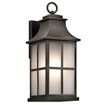 Pallerton Way Outdoor Wall Light - Olde Bronze / Etched Seedy