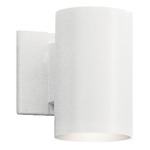 Cylinder Incandescent Downlight Wall Light - White