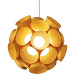 Dandelion Pendant - White / Yellow