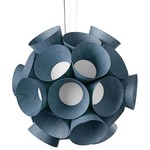 Dandelion Pendant - White / Blue