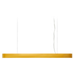 I-Club Long Slim Pendant - Brushed Nickel / Yellow Wood