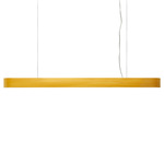 I-Club Long Slim Pendant - Brushed Nickel / Yellow Wood