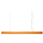 I-Club Long Slim Pendant - Brushed Nickel / Orange Wood