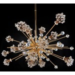 Constellation Oval Chandelier - Gold / Firenze Clear