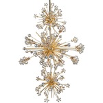 Constellation Vertical Pendant - Gold / Firenze Clear