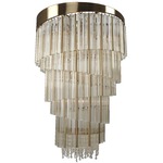 Espirali Pendant - Gold / Firenze Clear