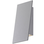 Angled Plane Downlight Outdoor Wall Sconce - Textured Gray