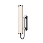 Bauhaus Revisited Rohr Short Wall Light - Polished Chrome / White
