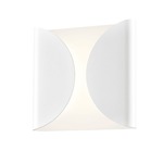 Folds Wall Light - Textured White