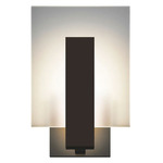 Midtown Outdoor Wall Sconce - Textured Bronze / Etched Glass