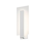 Midtown Outdoor Wall Sconce - Textured White / Etched Glass
