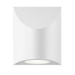 Shear Outdoor Wall Light - Textured White