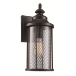 4074 Outdoor Wall Light - Black / Clear