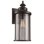 4074 Outdoor Wall Light - Black / Clear