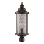 4074 Outdoor Post Light - Black / Clear