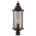 4074 Outdoor Post Light - Black / Clear