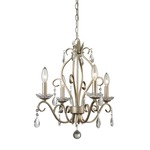 Princess Crystal Chandelier - Antique Silver / Crystal