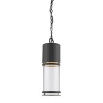 Luminata Outdoor Pendant - Black / Clear