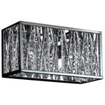 Terra Bathroom Vanity Light - Chrome / Crystal