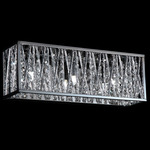 Terra Bathroom Vanity Light - Chrome / Crystal