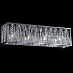 Terra Bathroom Vanity Light - Chrome / Crystal