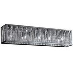 Terra Bathroom Vanity Light - Chrome / Crystal