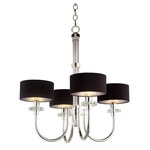 Manhattan Chandelier - Silver / Black