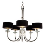 Manhattan Chandelier - Silver / Black