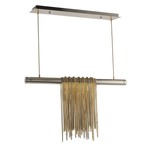 Trapeze Pendant - Satin Nickel / Gold