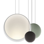 Cosmos Cluster Pendant - Matte Black / Light Green / White / Chocolate Brown