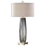 Vilminore Table Lamp - Charcoal Grey / Light Beige