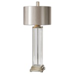 Drustan Table Lamp - Clear / Champagne Bronze