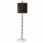 Quindici Table Lamp - Antique Gold / Black